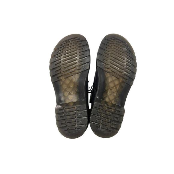 Dr Martens Black Leather Combat Boots Juniors Grunge Fall Dark Academia Youth 3 - Picture 3 of 9